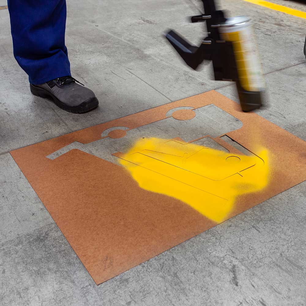 Bodenmarkierfarbe Traffic Paint, 500 ml, gelb, ohne FCKW, Blei, Cadmium und Toluol, VE= 12 Stück