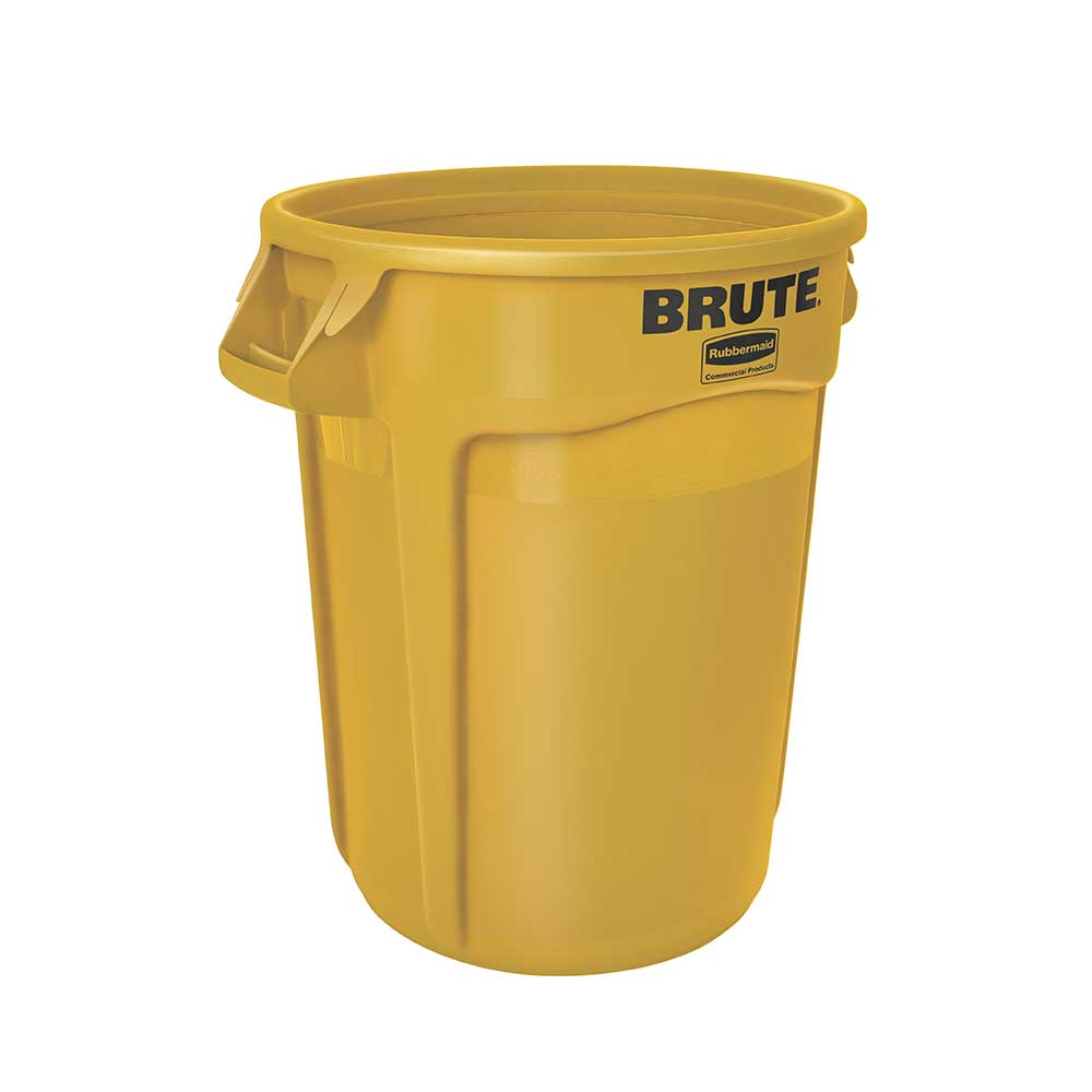 Runder Brute Container, 121 Liter, gelb