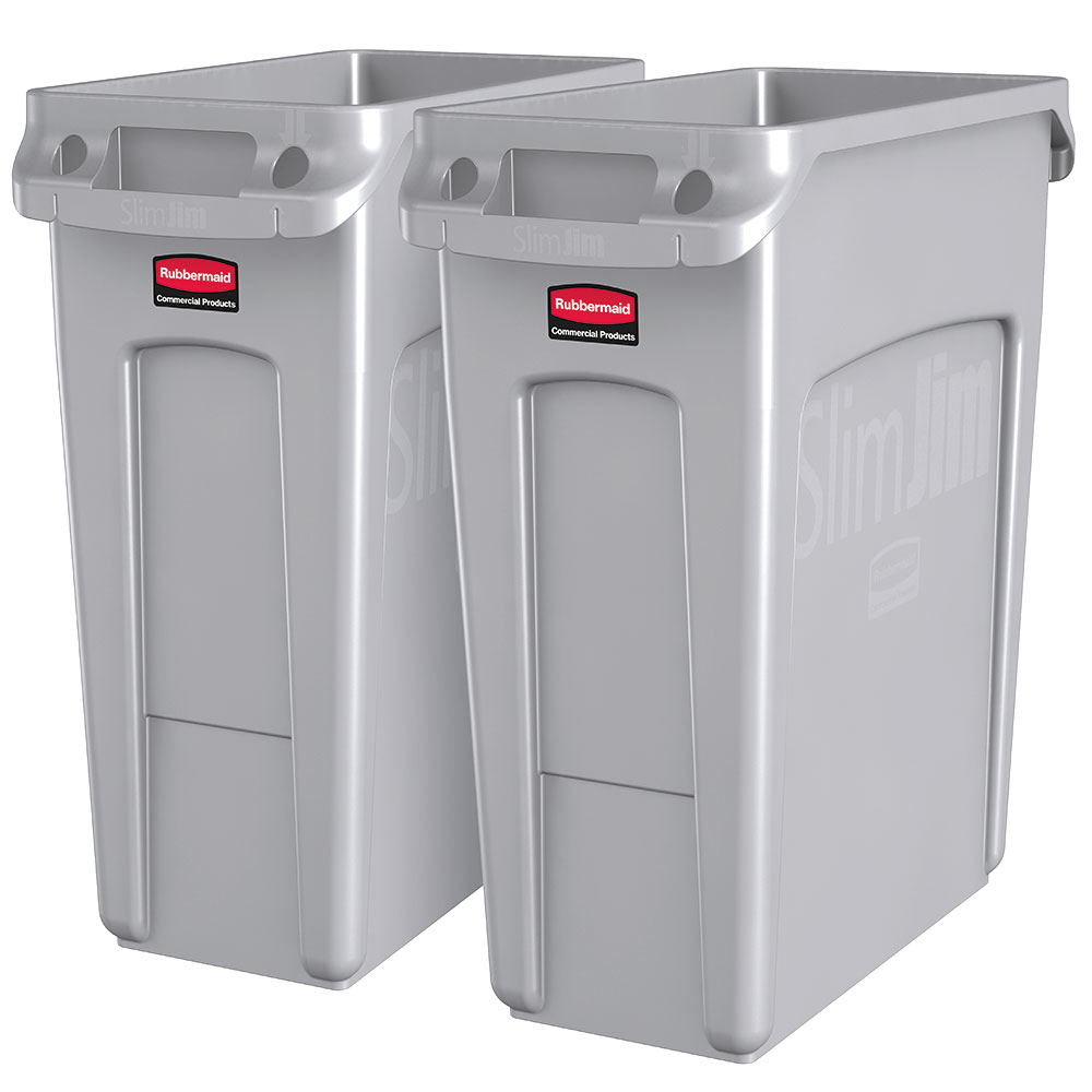 "Slim Jim" Recycling-Starterpaket, 2x 87 Liter für zwei Abfallarten 