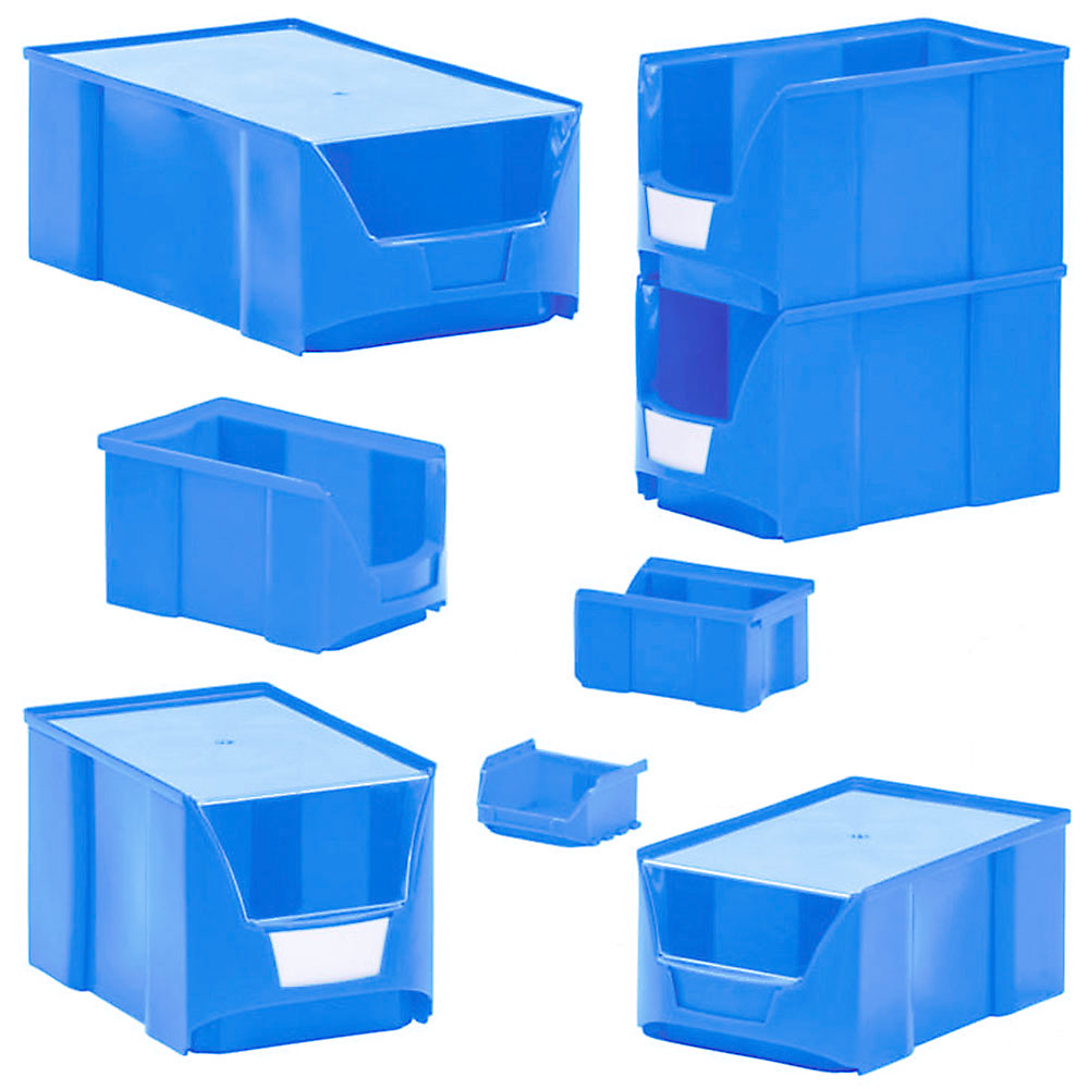 Sichtbox FUTURA FA 3, blau, Inhalt 11 Liter, LxBxH 360/310x200x200 mm, Gewicht 750 g