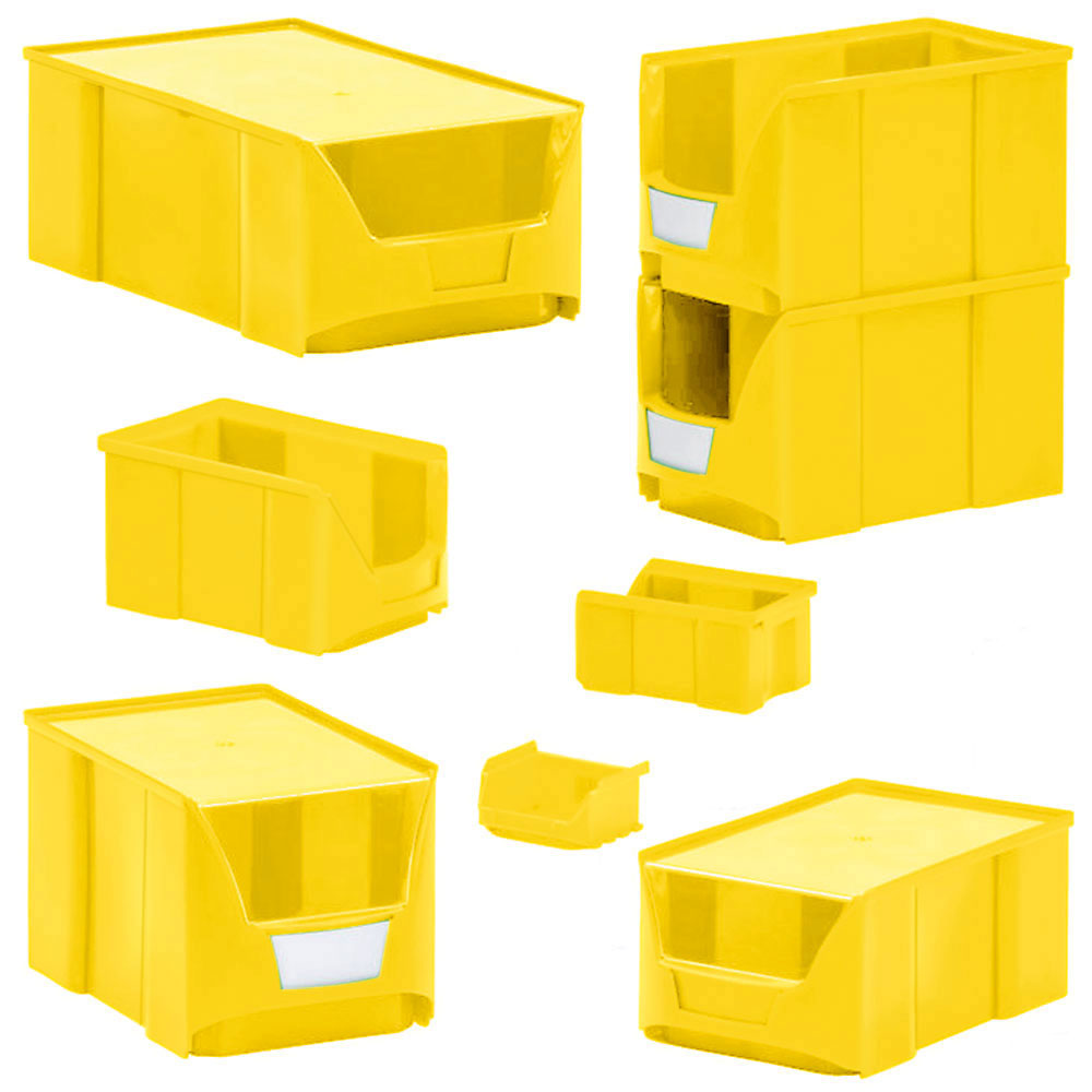 Sichtbox FUTURA FA 3, gelb, Inhalt 11 Liter, LxBxH 360/310x200x200 mm, Gewicht 750 g