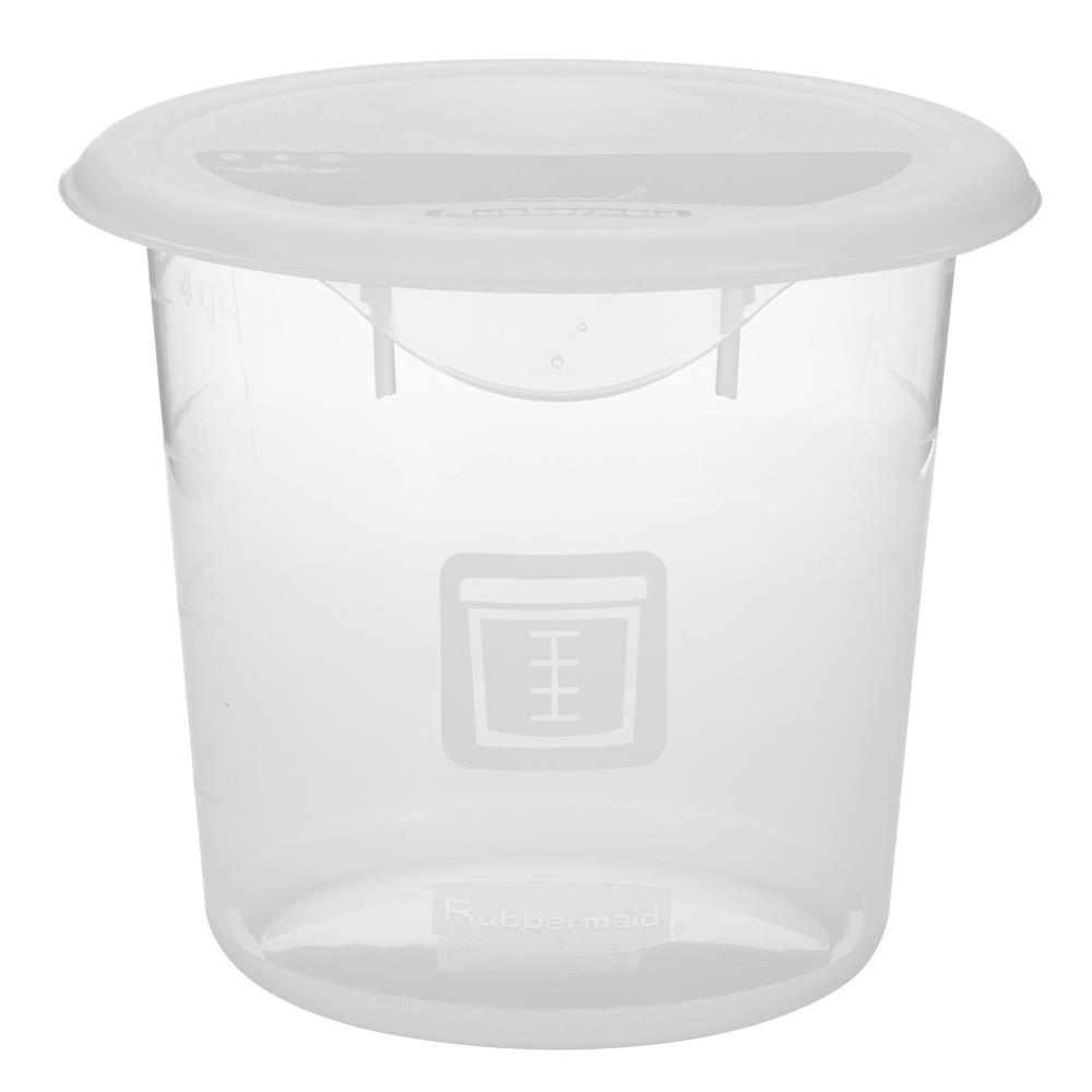 Deckel für runde Lebensmittel-Behälter Inhalt 3,8 Liter, weiß