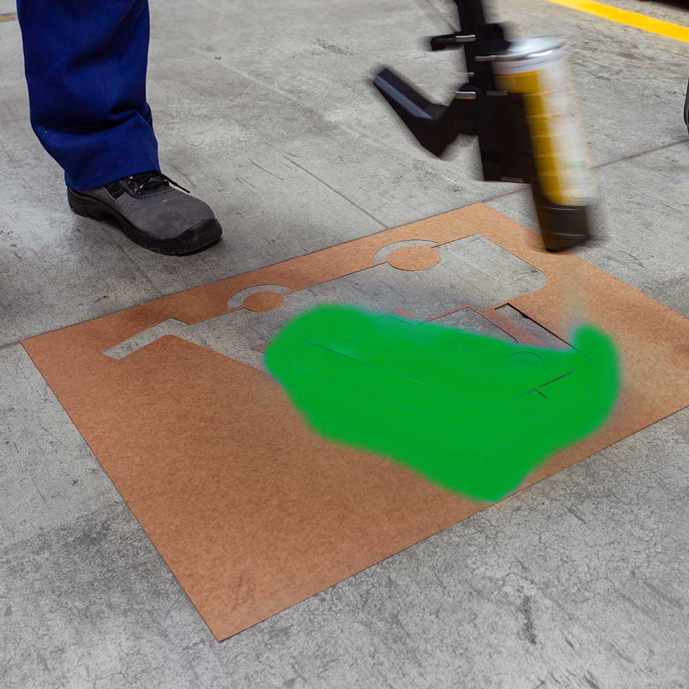 Bodenmarkierfarbe Traffic Paint, 500 ml, grün, ohne FCKW, Blei, Cadmium und Toluol, VE= 12 Stück