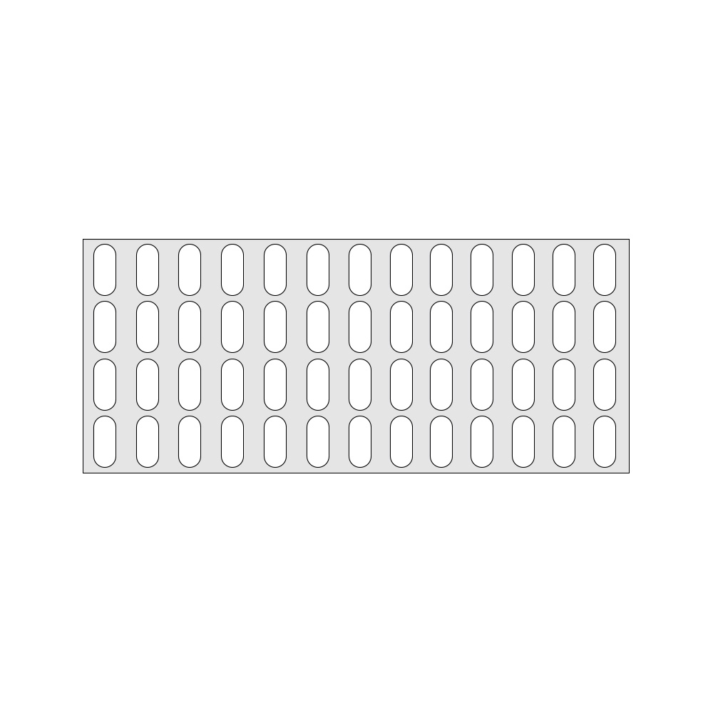 Gitterregalboden aus Kunststoff (Polystyrol), BxT 1350x580 mm, bestehend aus 3 Bodensegmenten