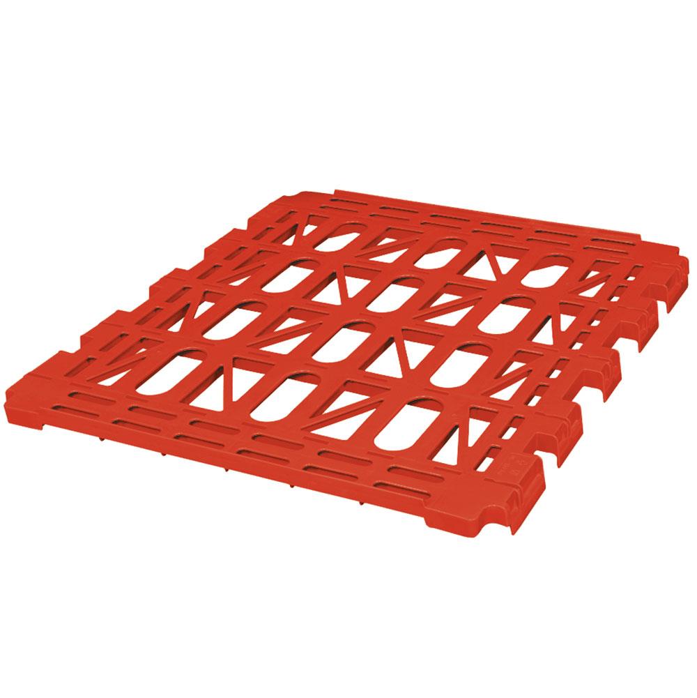 Kunststoff-Zwischenboden für 3-seitige Rollbehälter im Eurobehälter Maß, rot