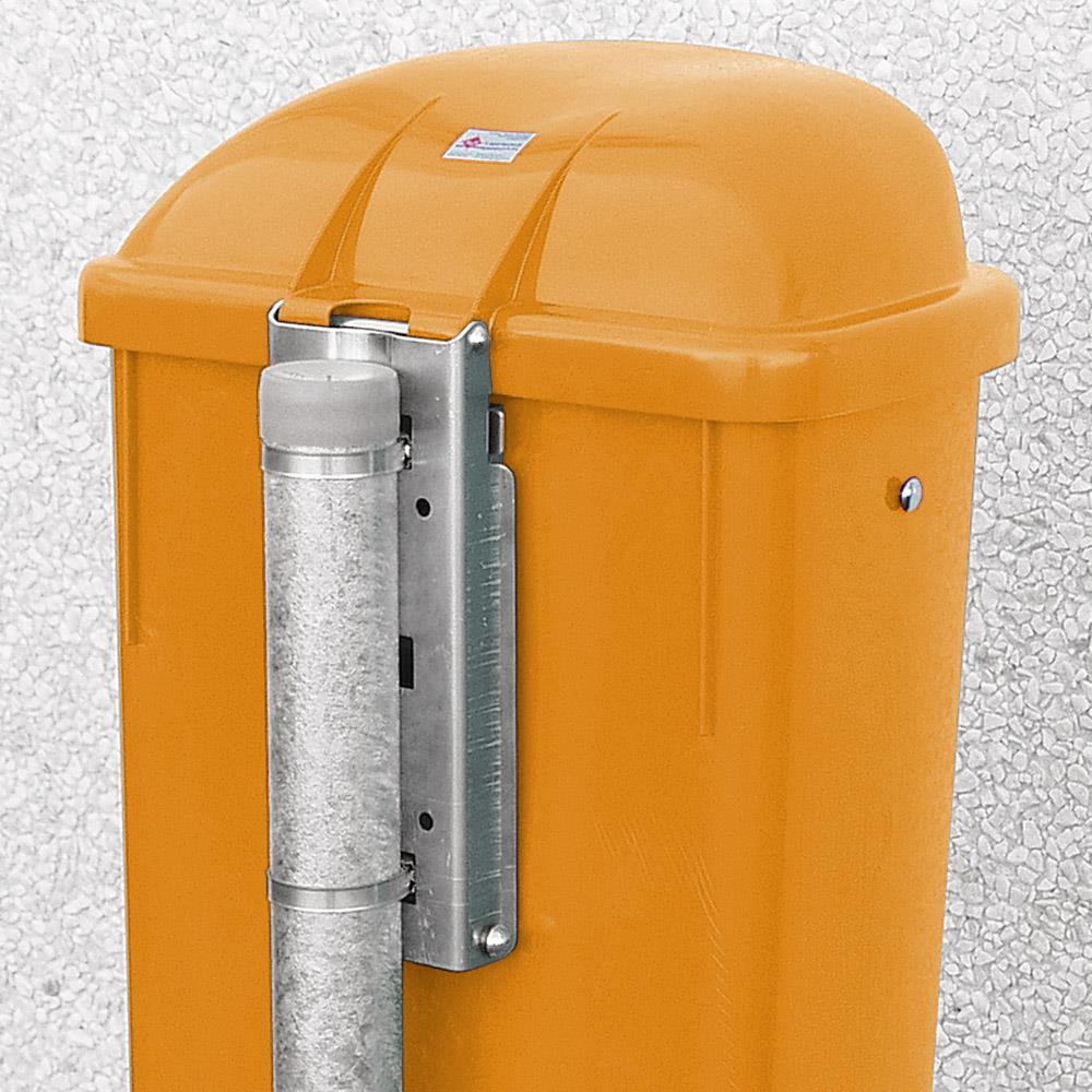 Abfallbehälter nach DIN 30713, 50 Liter, orange, BxTxH 430x330x745 mm, Polyethylen-Kunststoff (PE-HD)