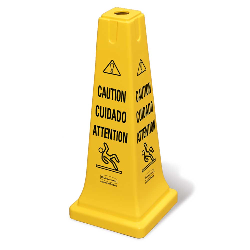 Rubbermaid Sicherheitspylone "Caution" + Symbol "Wet Floor"