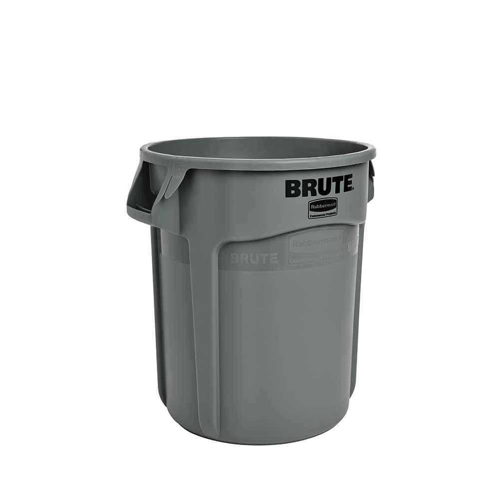 Runder Brute Container, 76 Liter, grau