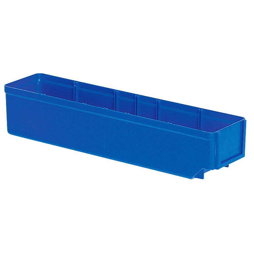 Regalkasten, blau, LxBxH 400x93x83 mm, Polystyrol-Kunststoff (PS), Gewicht 250 g