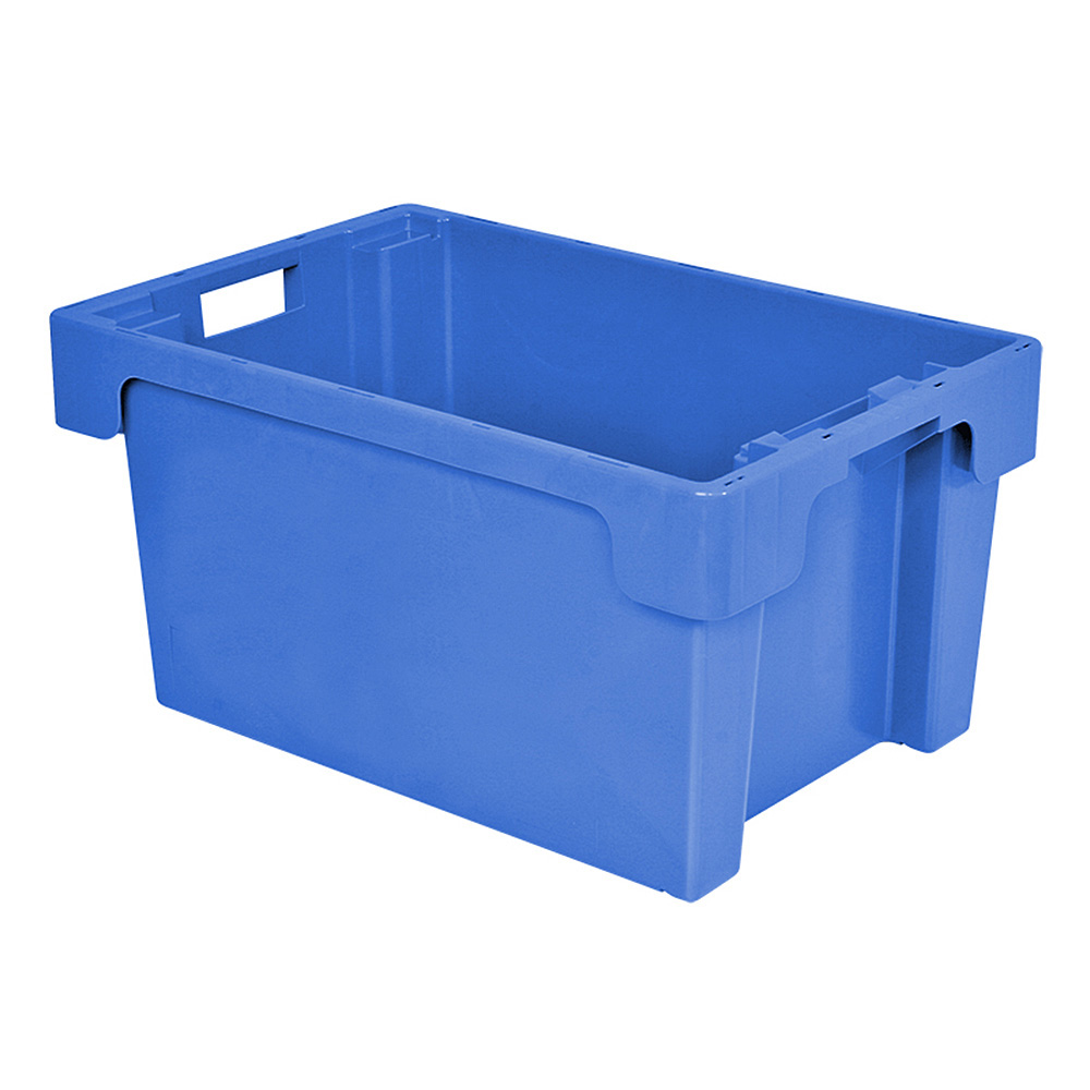 Drehstapelbehälter, LxBxH 600x400x300 mm, 50 Liter, blau