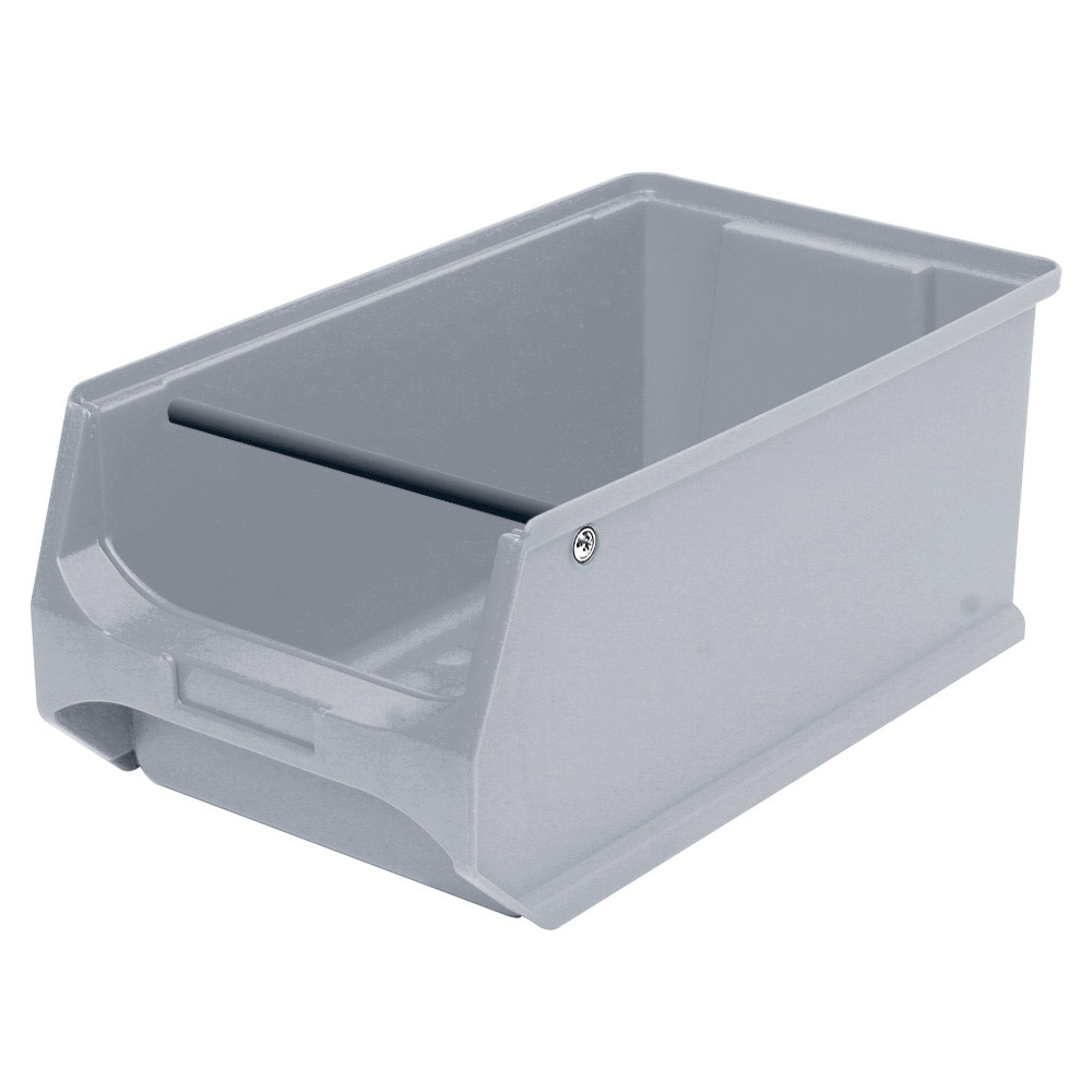Sichtbox PROFI LB 3T mit Tragstab, grau, Inhalt 7,6 Liter, LxBxH 350x200x150 mm, innen 295x175x140 mm