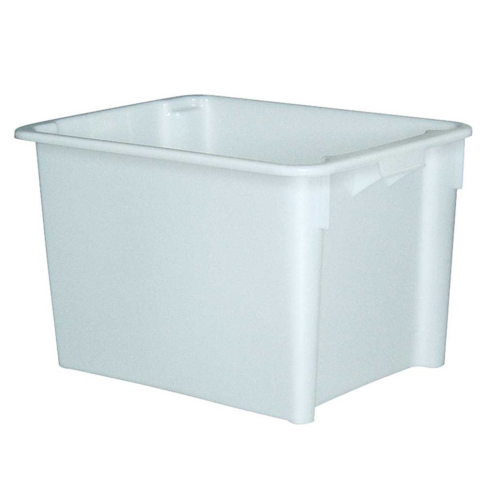 Drehstapelbehälter, LxBxH 800x600x505 mm, 170 Liter, weiß