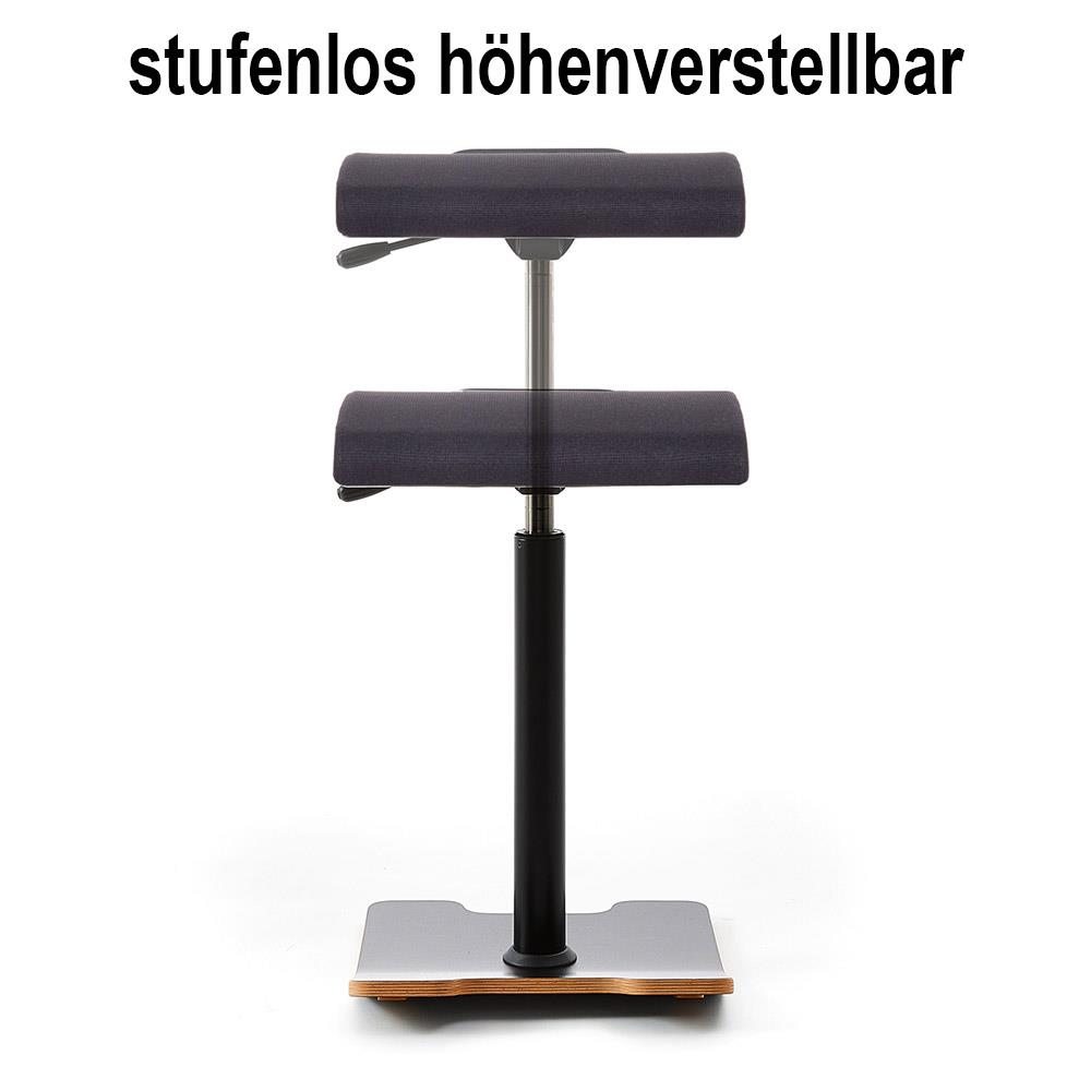 Ergonomische Sitz- und Stehhilfe "Sella Activa SA10", Polster schwarz, belastbar bis 120 kg