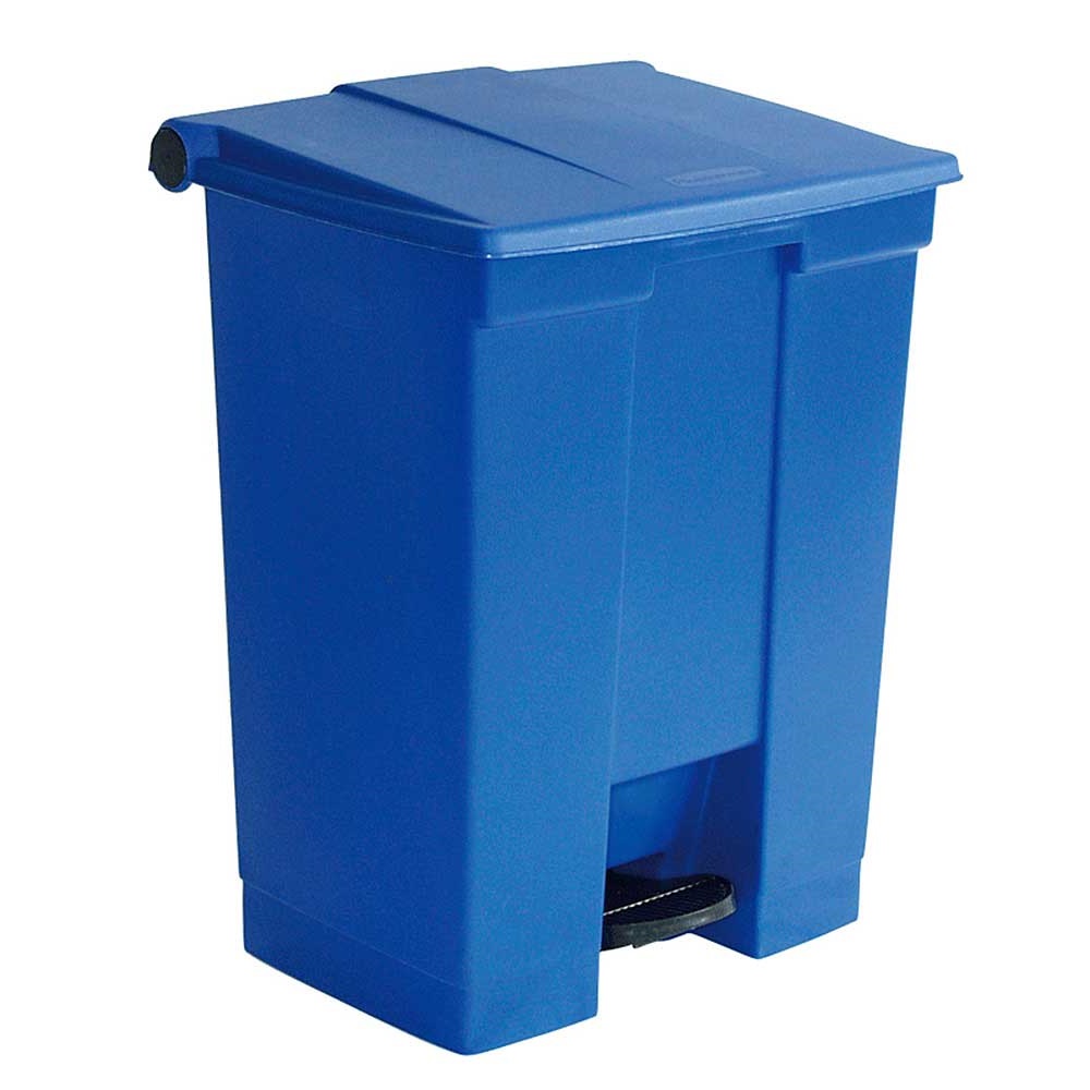 Tret-Abfallbehälter "Legacy Step-On", 68 Liter, blau, BxTxH 500x410x675 mm