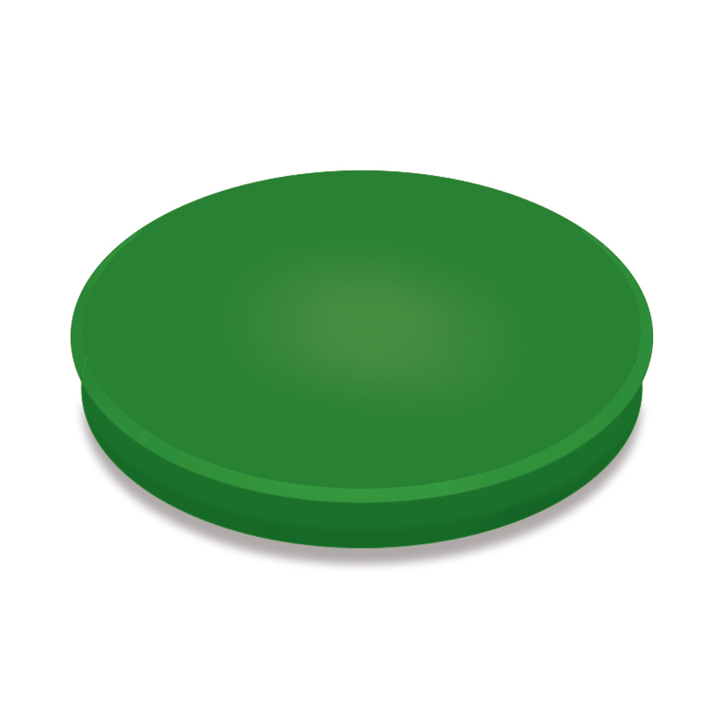 Haftmagnete, grün, Durchmesser 40 mm, Haftkraft 800 g, Paket=10 Magnete