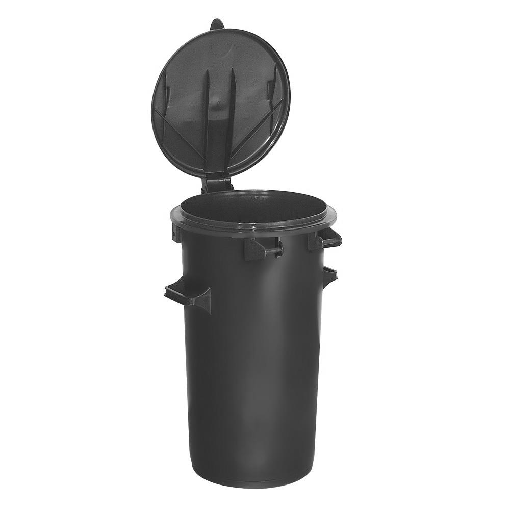 System-Mülleimer, 50 Liter, Kunststoff, anthrazitgrau