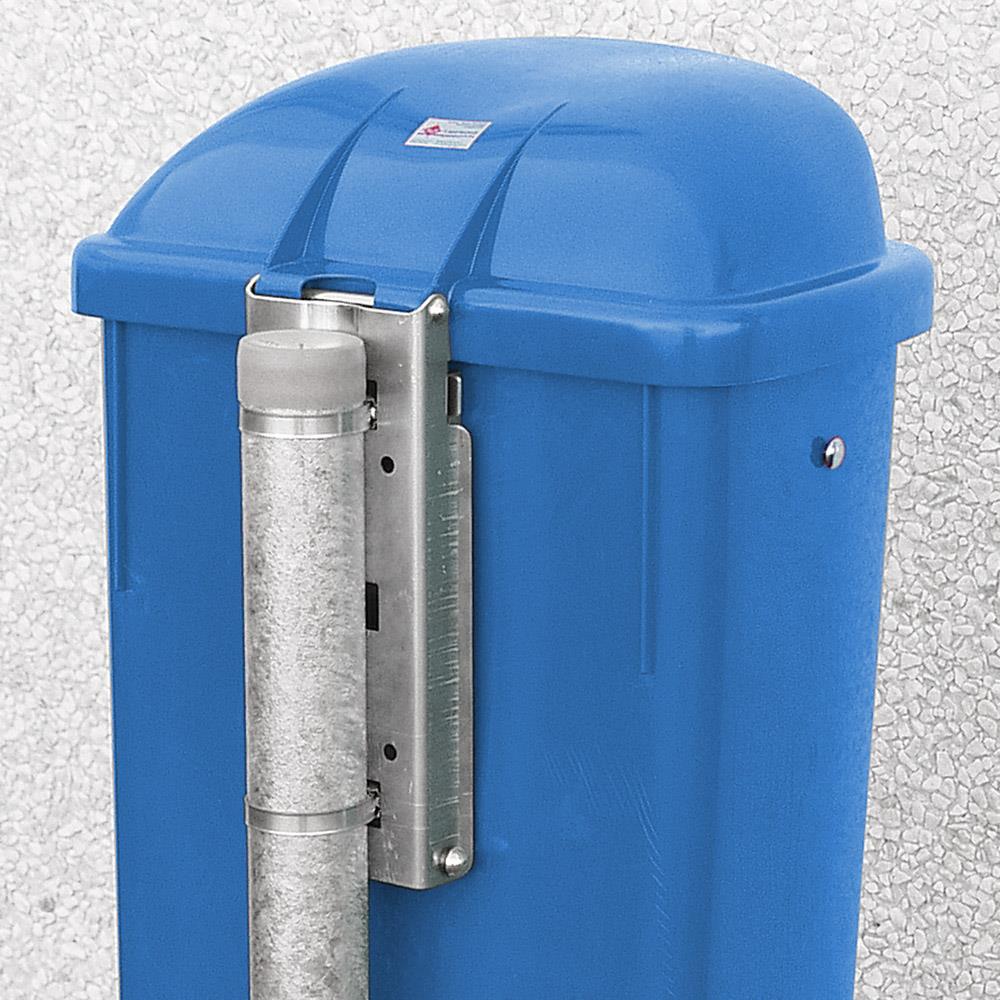 Abfallbehälter nach DIN 30713, 50 Liter, blau, BxTxH 430x330x745 mm, Polyethylen-Kunststoff (PE-HD)