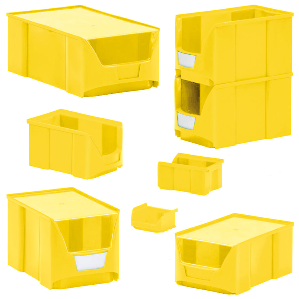 Sichtbox FUTURA FA 5, gelb, Inhalt 0,9 Liter, LxBxH 170/138x100x77 mm, Gewicht 102 g