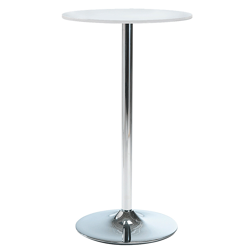 Design-Stehtisch, weiß, Tischhöhe 1030 mm, Platten-Ø 600 mm