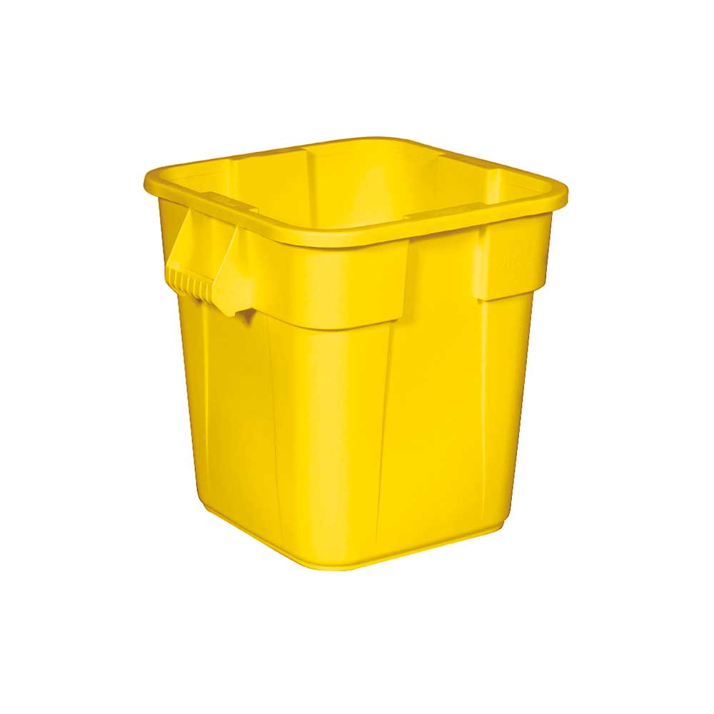 Eckiger Brute Container, 106 Liter, gelb