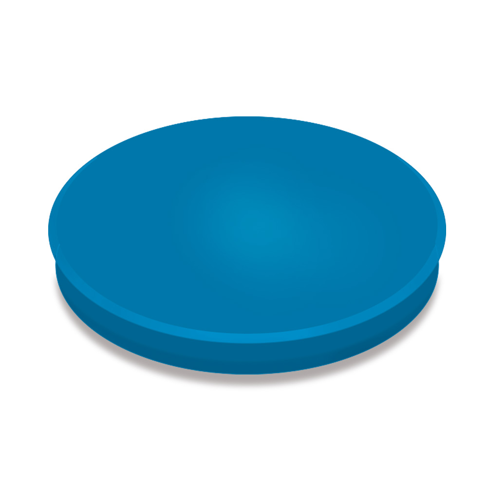 Haftmagnete, blau, Durchmesser 40 mm, Haftkraft 800 g, Paket=10 Magnete