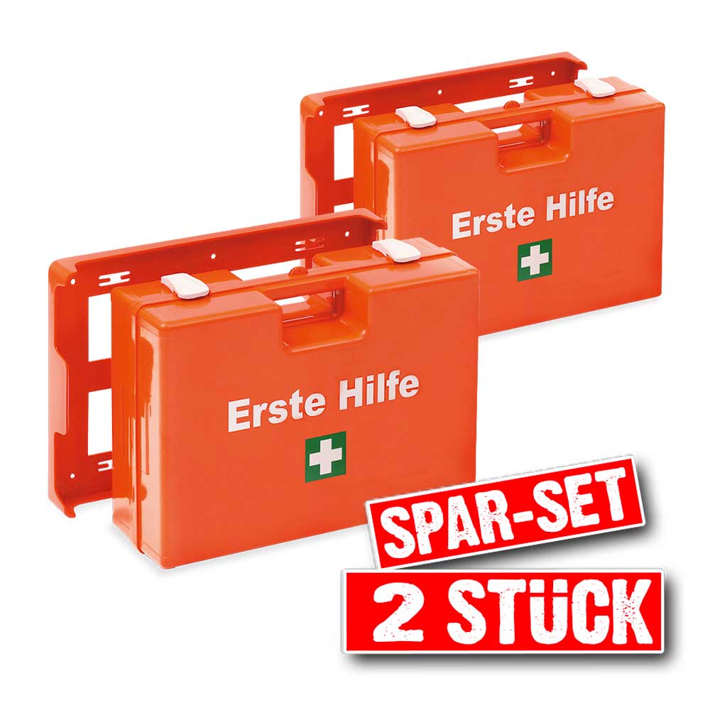 2x Erste-Hilfe-Koffer, Spar-Set, Inhalt nach DIN 13157