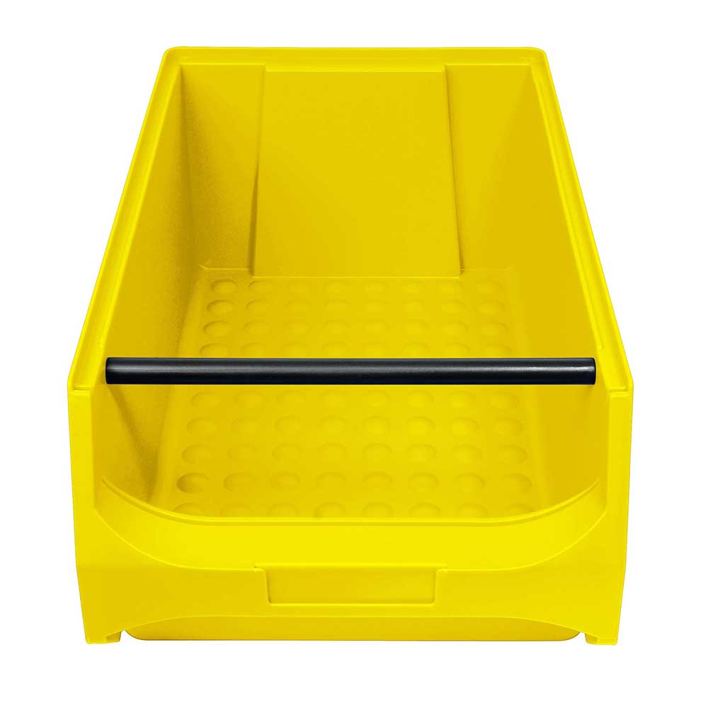 Sichtbox PROFI LB 2T mit Tragstab, gelb, Inhalt 21,8 Liter, LxBxH 500x300x200 mm, innen 425x270x190 mm