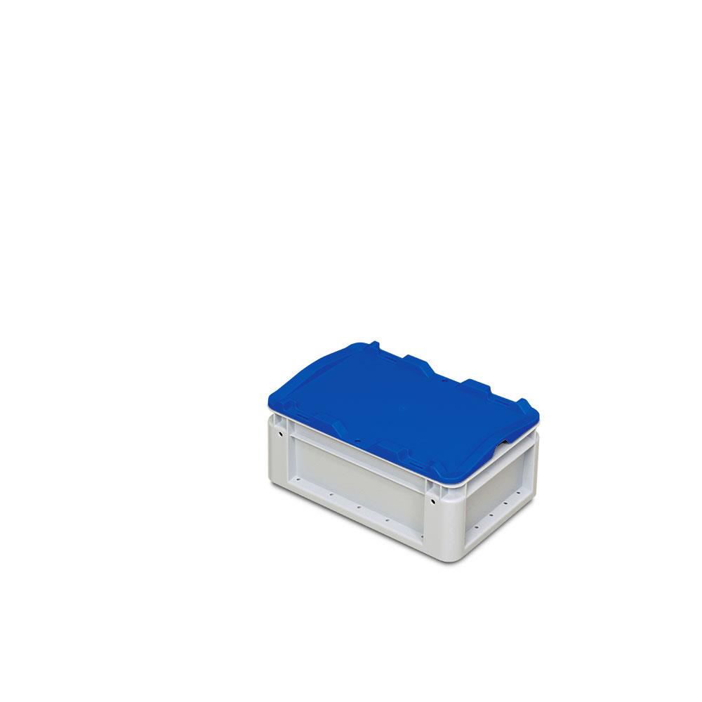 112 Auflagedeckel für Euro-Schwerlastbehälter/Stapelbehälter LxB 300x200 mm, blau