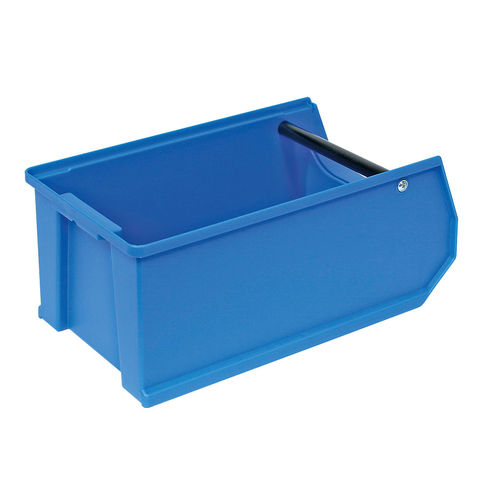 Sichtbox PROFI LB 3T mit Tragstab, blau, Inhalt 7,6 Liter, LxBxH 350x200x150 mm, innen 295x175x140 mm