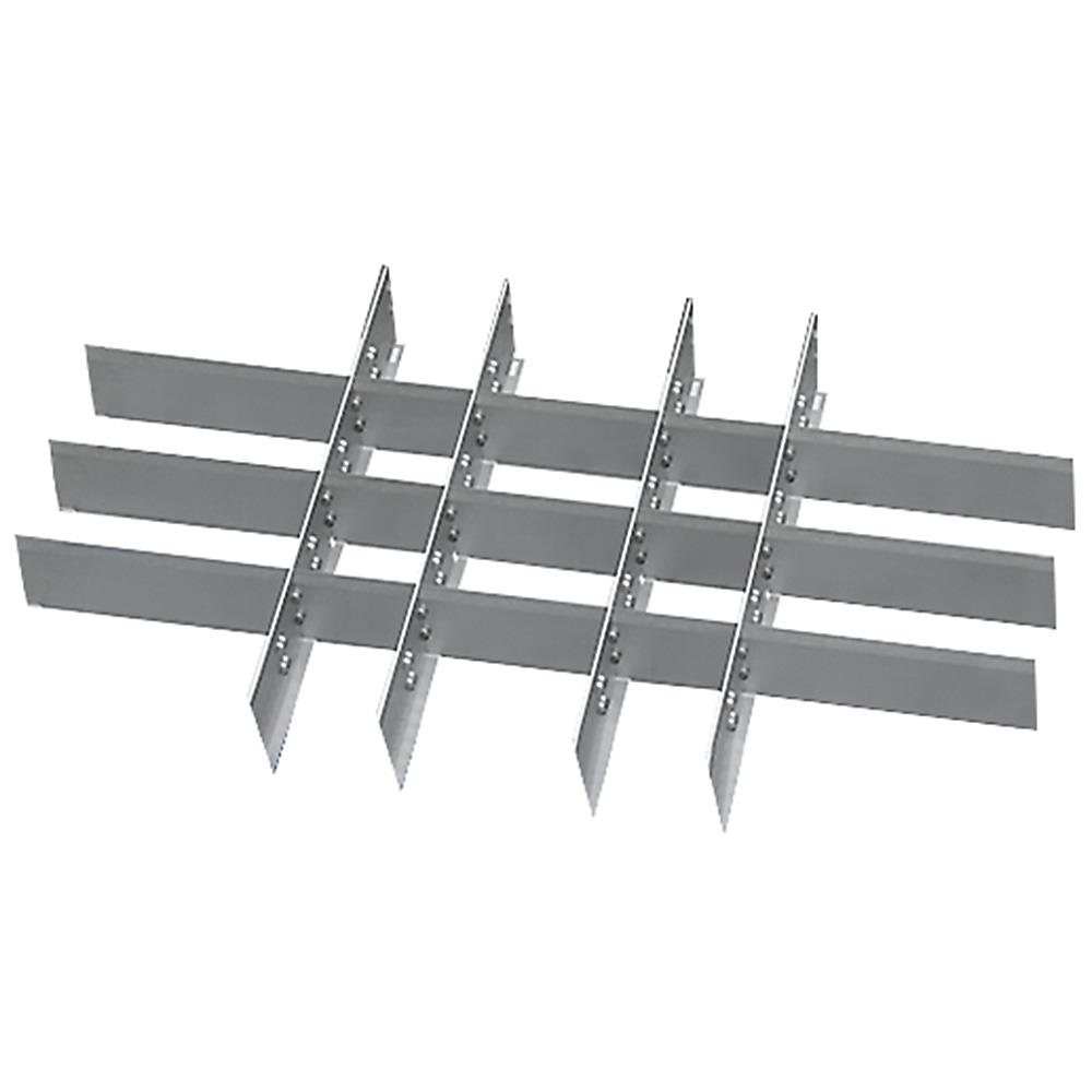 Metalleinteilung, 20 Fächer, Für Schubladen mit Innenmaß 800x450 mm