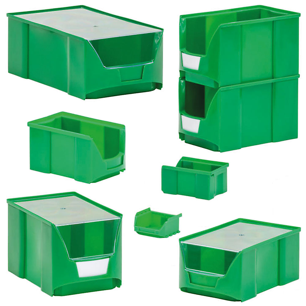 Sichtbox FUTURA FA 6, grün, Inhalt 0,4 Liter, LxBxH 90/65x100x50 mm, Gewicht 50 g