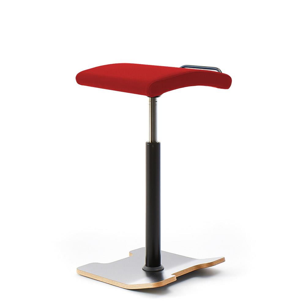 Ergonomische Sitz- und Stehhilfe "Sella Activa SA10", Polster rot, belastbar bis 120 kg