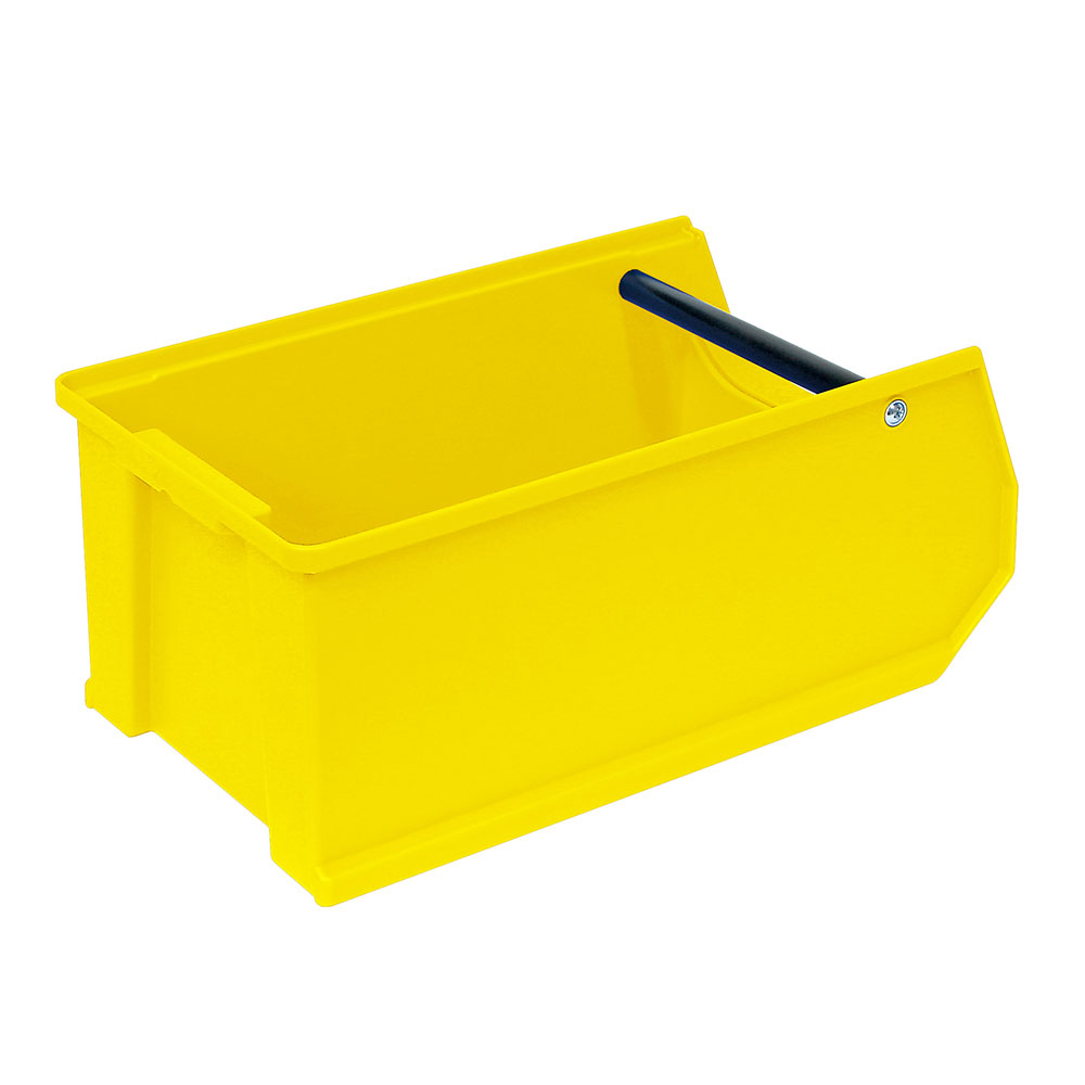 Sichtbox PROFI LB 3T mit Tragstab, gelb, Inhalt 7,6 Liter, LxBxH 350x200x150 mm, innen 295x175x140 mm.