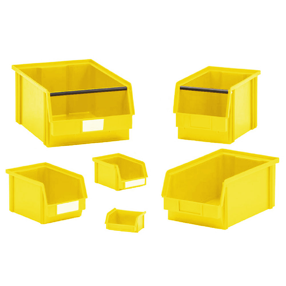 Sichtbox CLASSIC FB 4, LxBxH 230/200 x 140 x 122 mm, Gewicht 230 g, 3,7 Liter, gelb