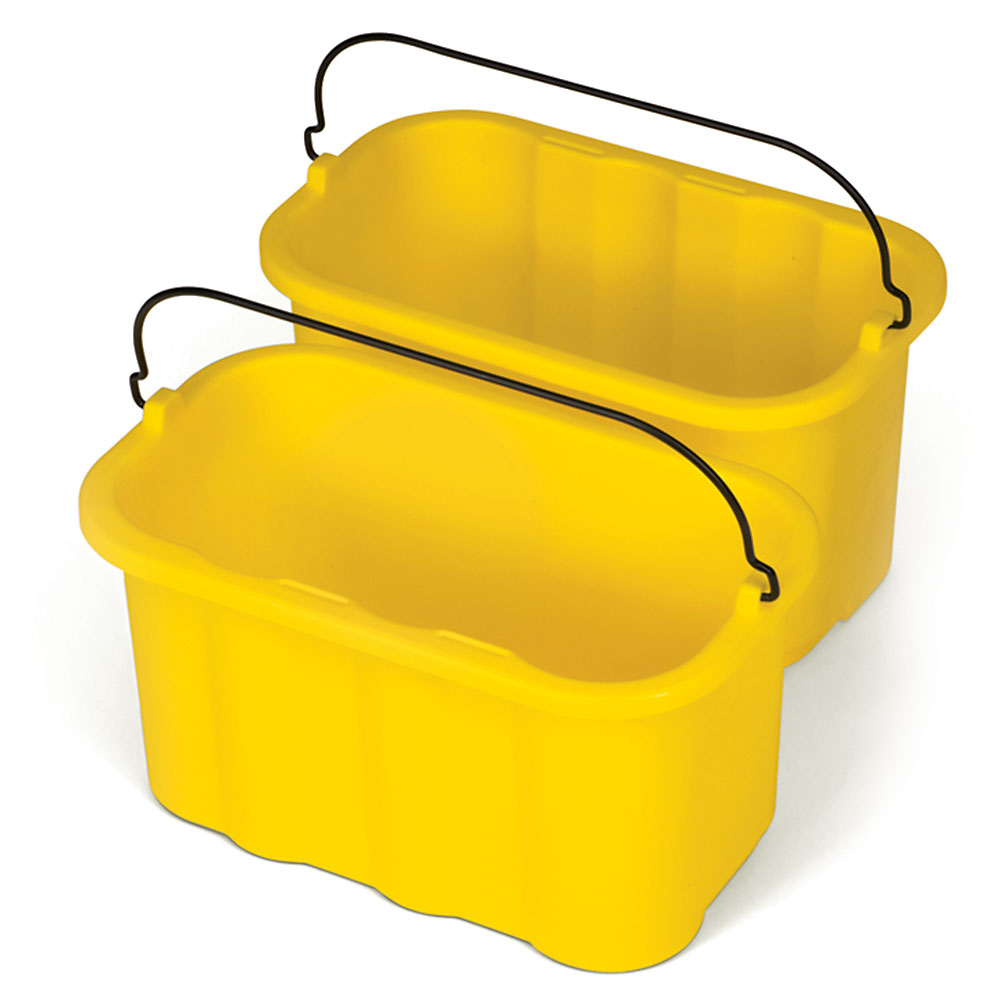 Sanitärcaddie, 9 Liter, gelb, mit Tragegriff, (VE=6 Stück)