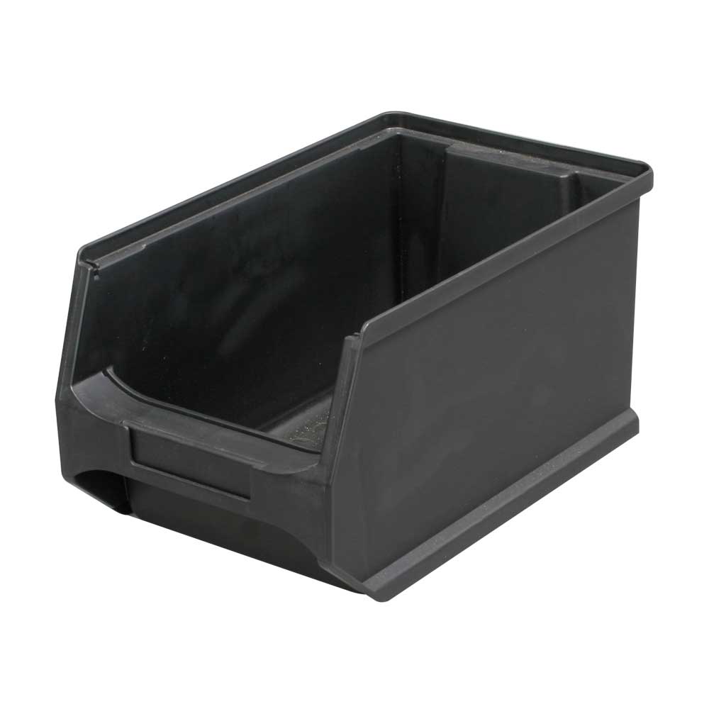 Sichtbox Profi LB 4, leitfähige Ausführung, schwarz, Inhalt 2,9 Liter, LxBxH 235x145x125 mm, innen 195x125x115 mm