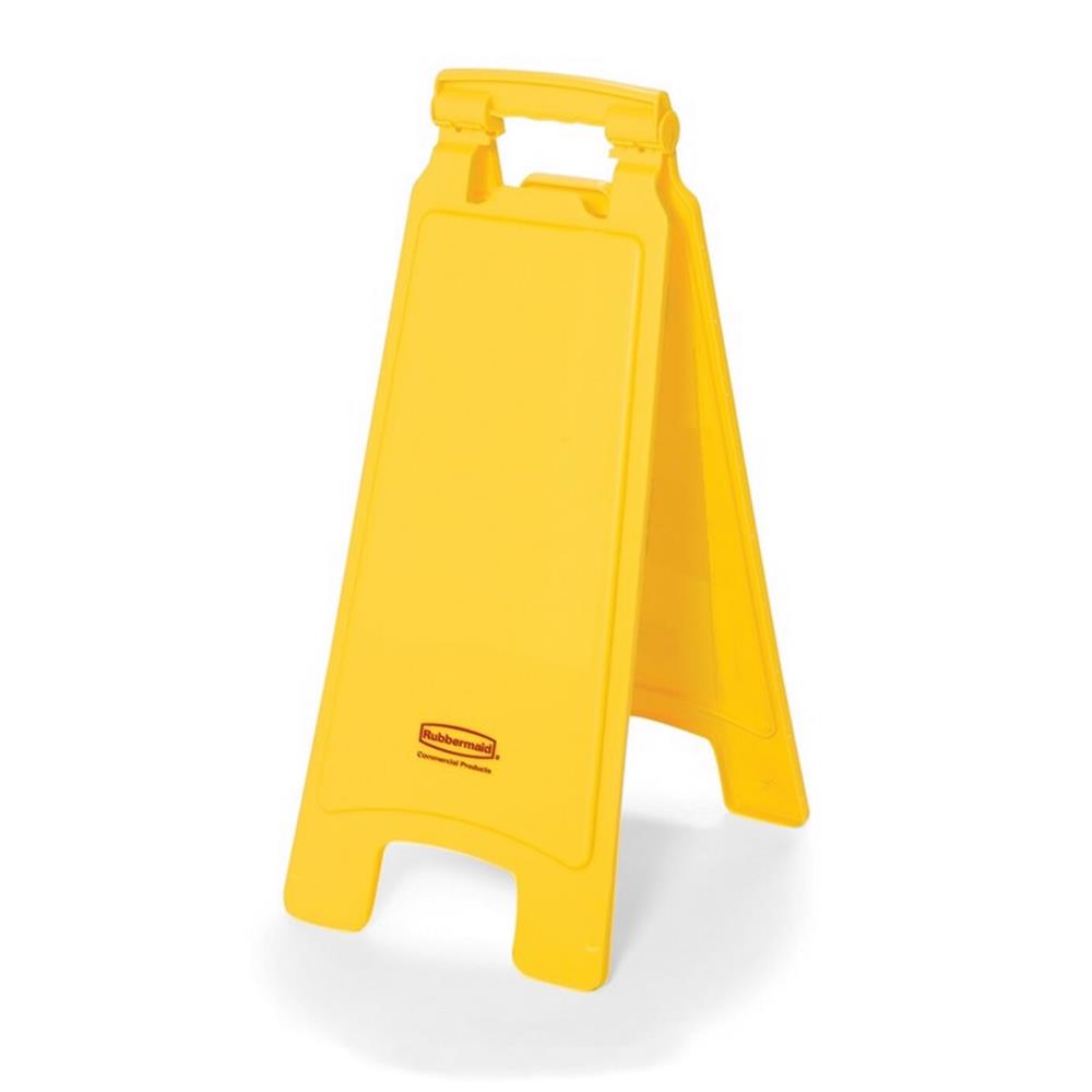 Klapp-Warnschild 2-seitig, gelb, ohne Aufdruck, BxTxH 279x305x673 mm