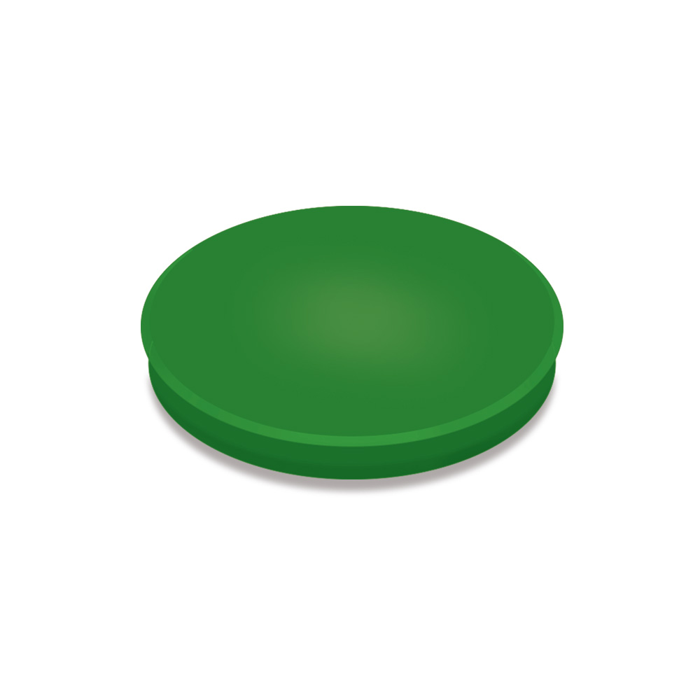 Haftmagnete, grün, Durchmesser 24 mm, Haftkraft 300 g, Paket=10 Magnete