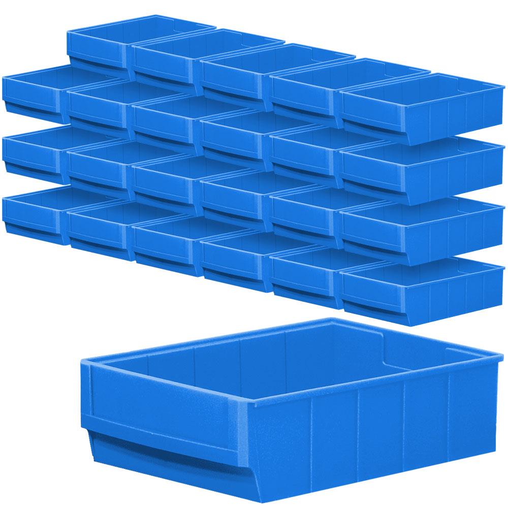 Regalkasten-Set "Profi", 24-teilig, blau, LxBxH 300x183x81 mm, Polypropylen-Kunststoff (PP)