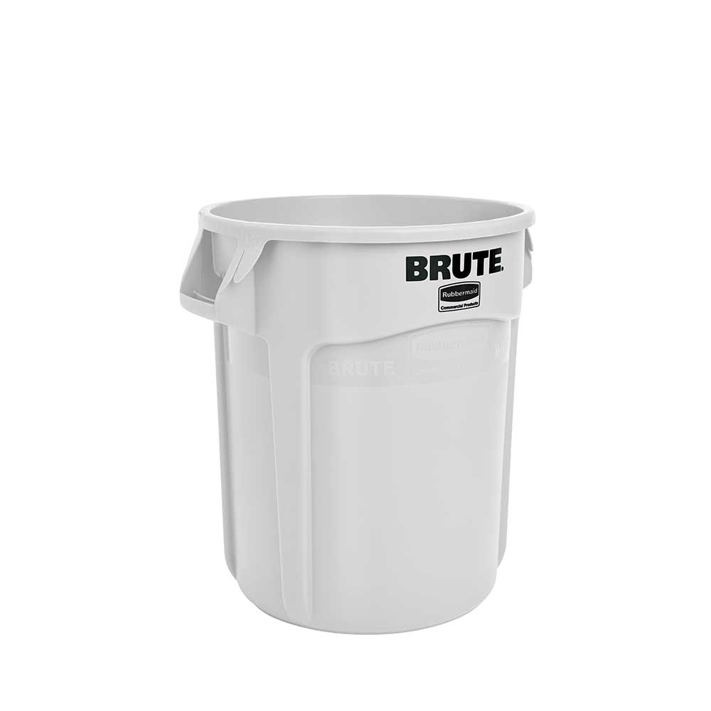 Runder Brute Container, 76 Liter, weiß