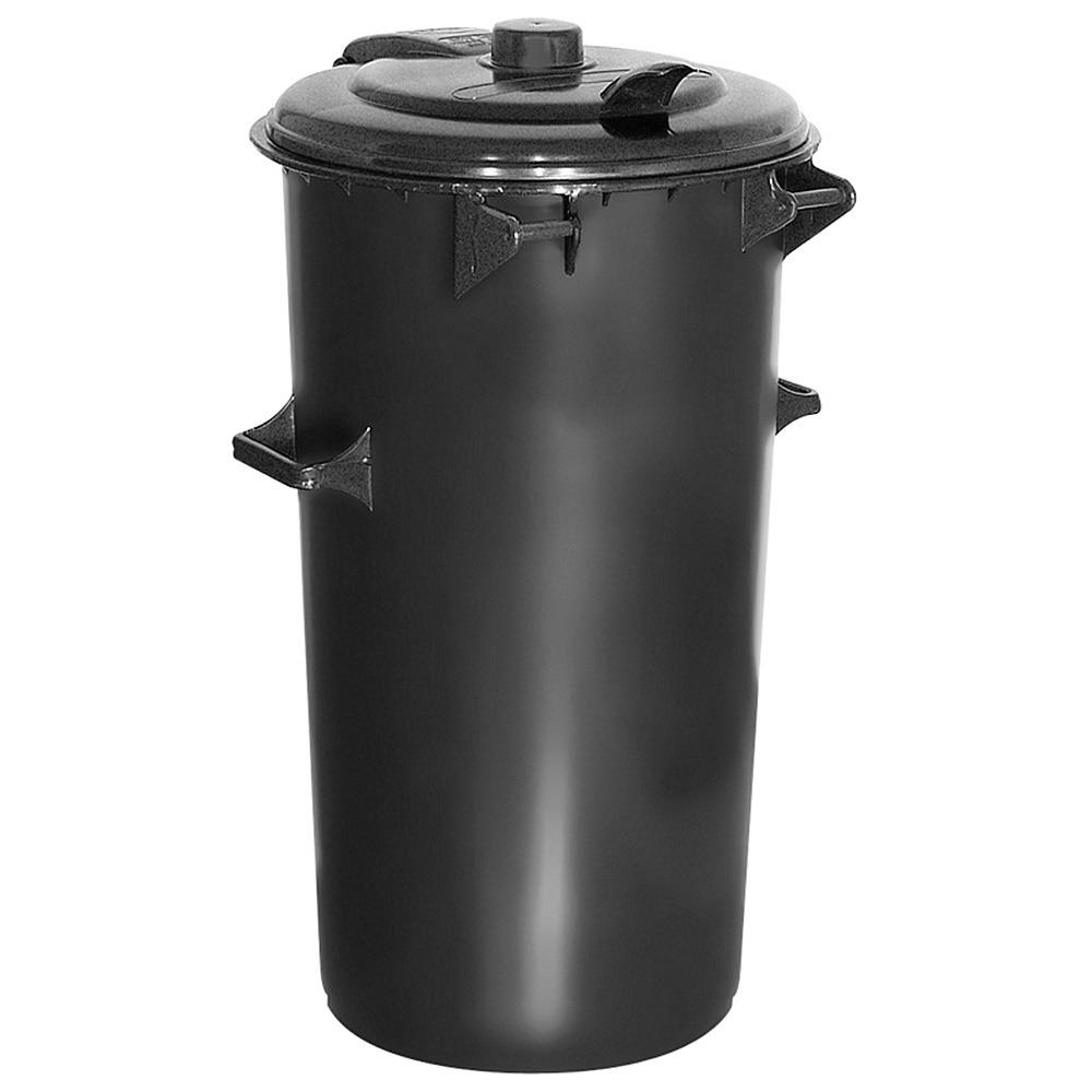 System-Mülleimer, 110 Liter, Kunststoff, anthrazitgrau