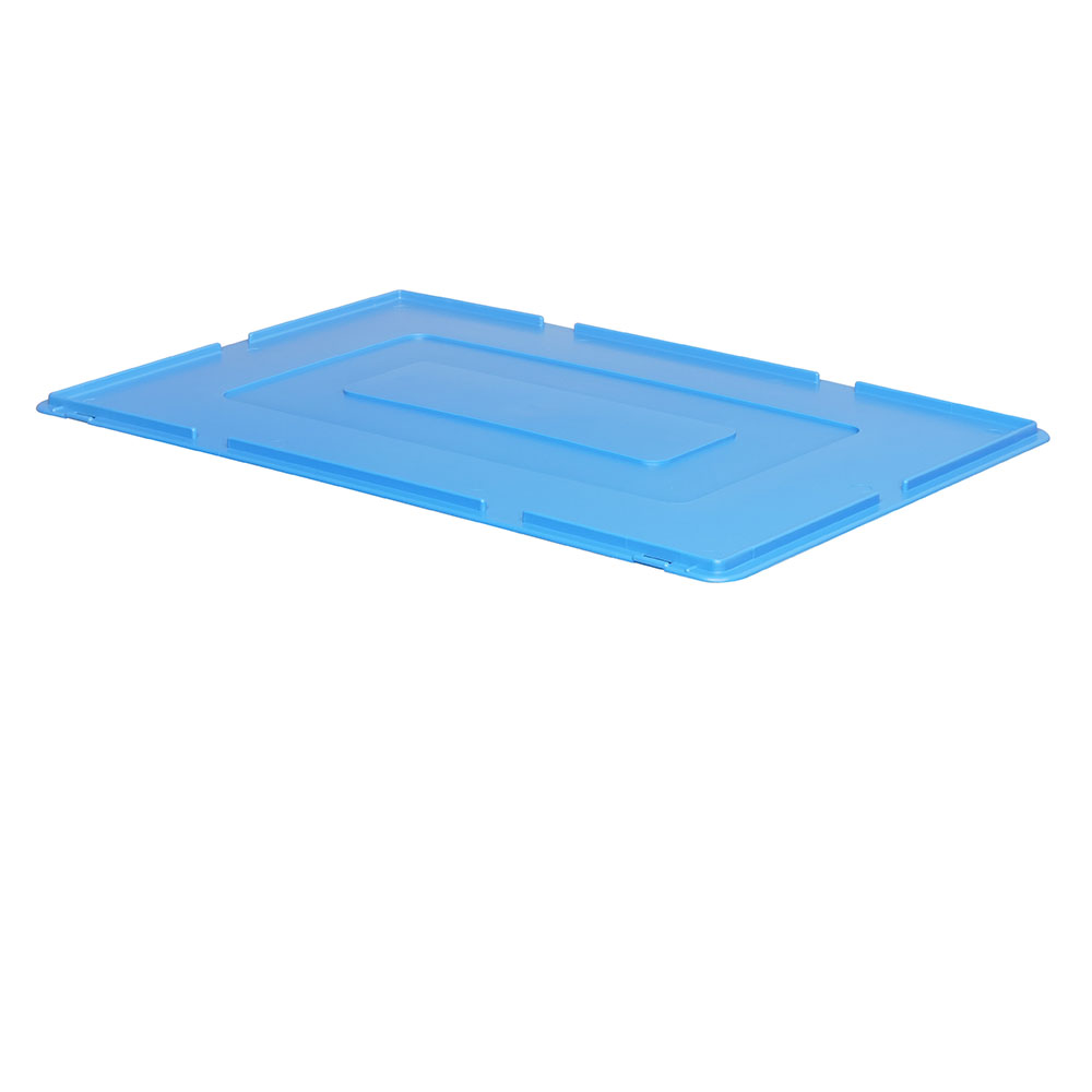 Auflagedeckel für Euro-Stapelbehälter, LxB 600x400 mm, 900 g, blau