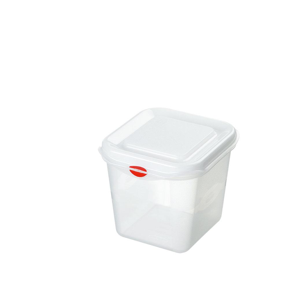 Transparente Aufbewahrungsbox mit Deckel, LxBxH 176x162x150 mm, 2,6 Liter