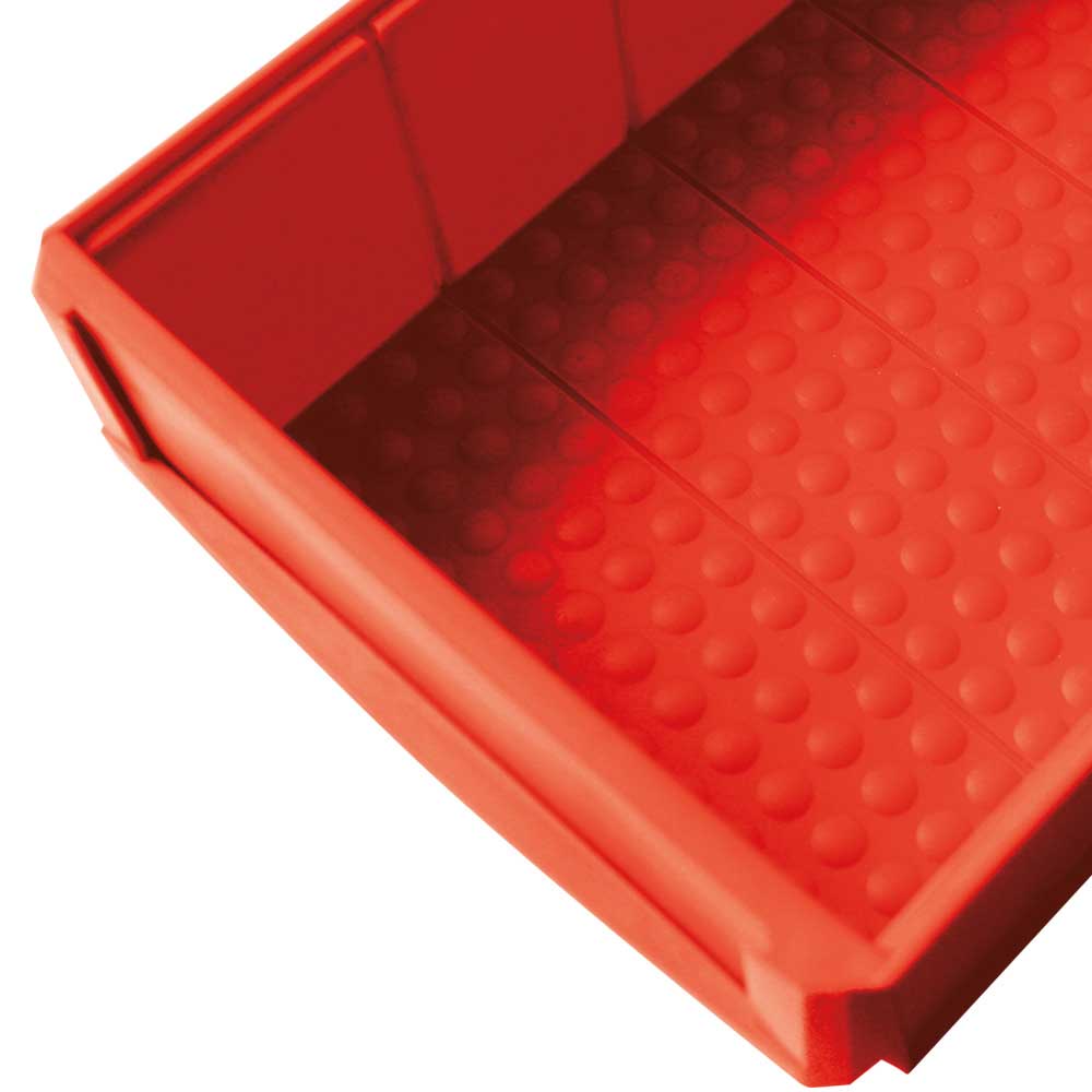 Regalkasten "Profi", rot, LxBxH 500x91x81 mm, Polypropylen-Kunststoff (PP), Gewicht 230 g