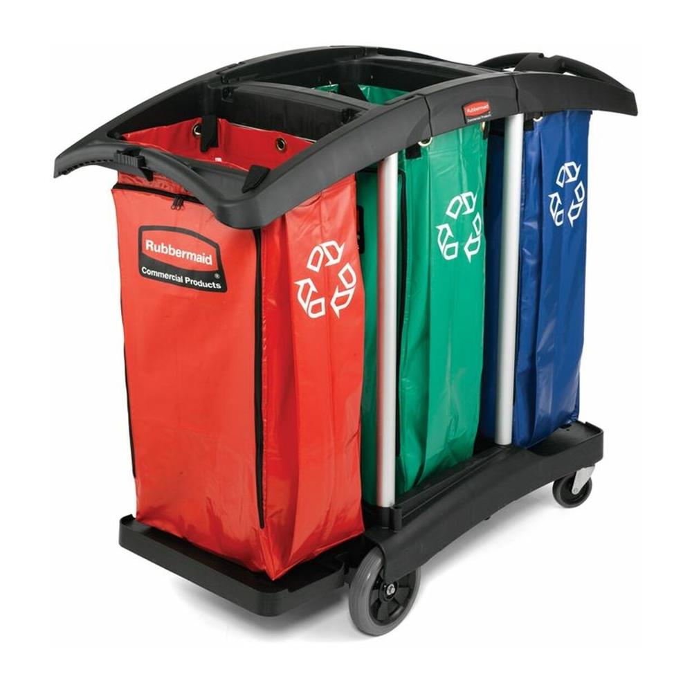 Recycling-Sack-Set, rot, grün, blau