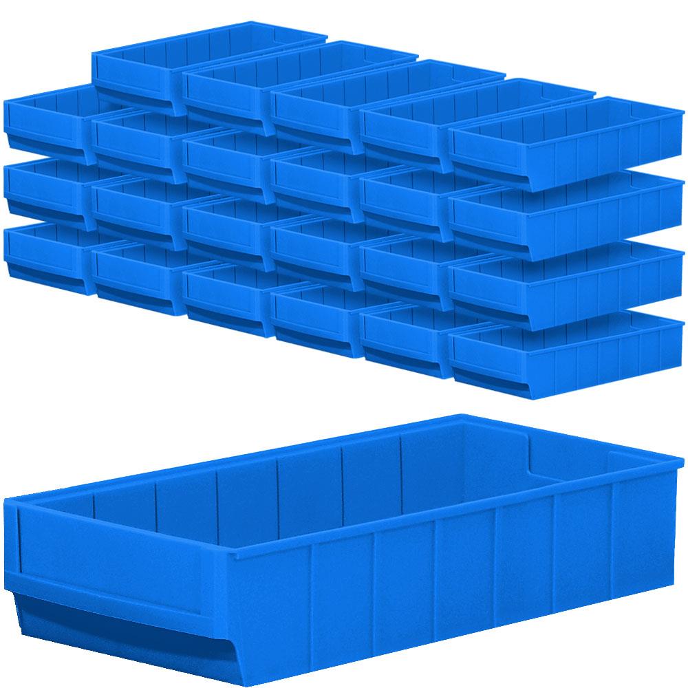Regalkasten-Set "Profi", 24-teilig, blau, LxBxH 400x183x81 mm, Polypropylen-Kunststoff (PP)