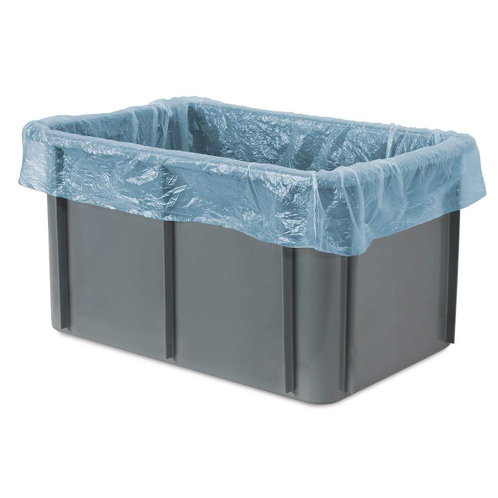 Einlegebeutel für Körbe, Behälter und Isoboxen, Polyethylen (PE-HD) blau-transparent, VE = 250 Stück