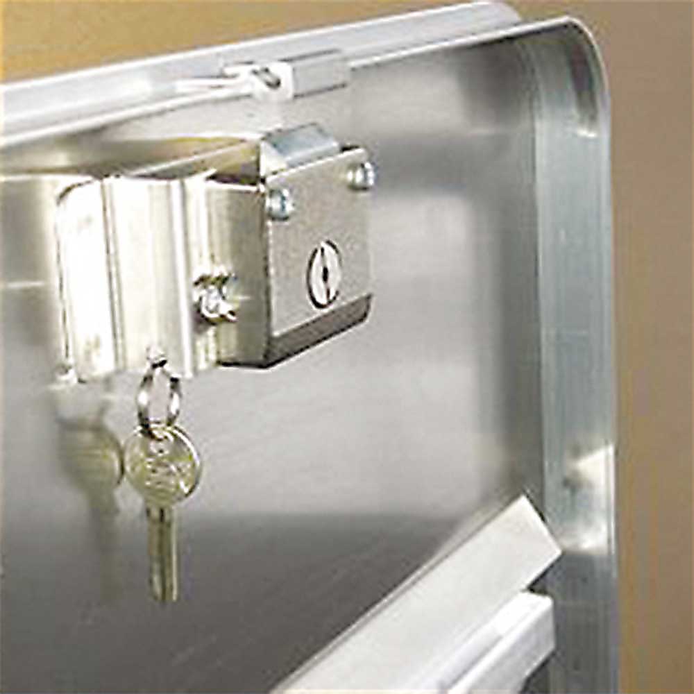 Datenentsorgungs-Behälter aus Aluminium, Inhalt 240 Liter, BxTxH 575x690x1010 mm, Gewicht 16 kg