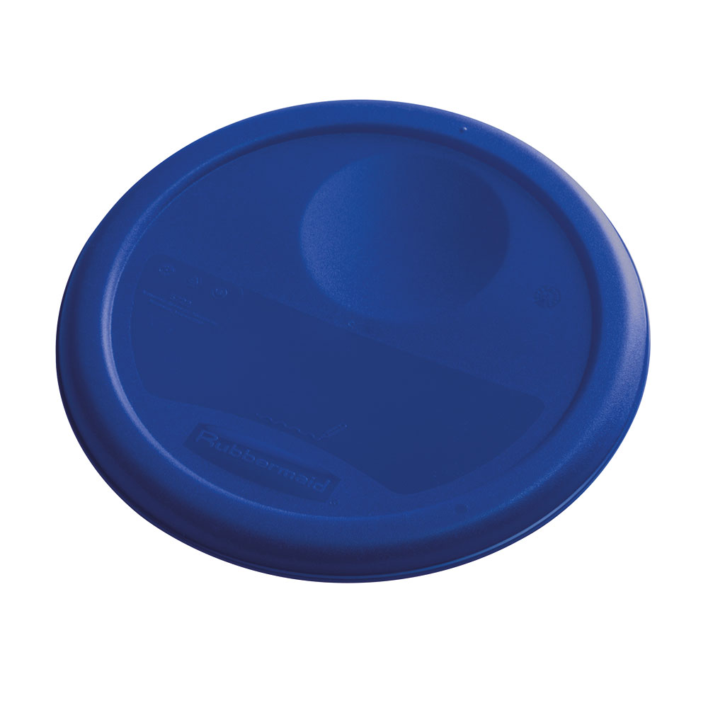 Deckel für runde Lebensmittel-Behälter Inhalt 5,7 und 7,5 Liter, blau, mit Dichtlippen