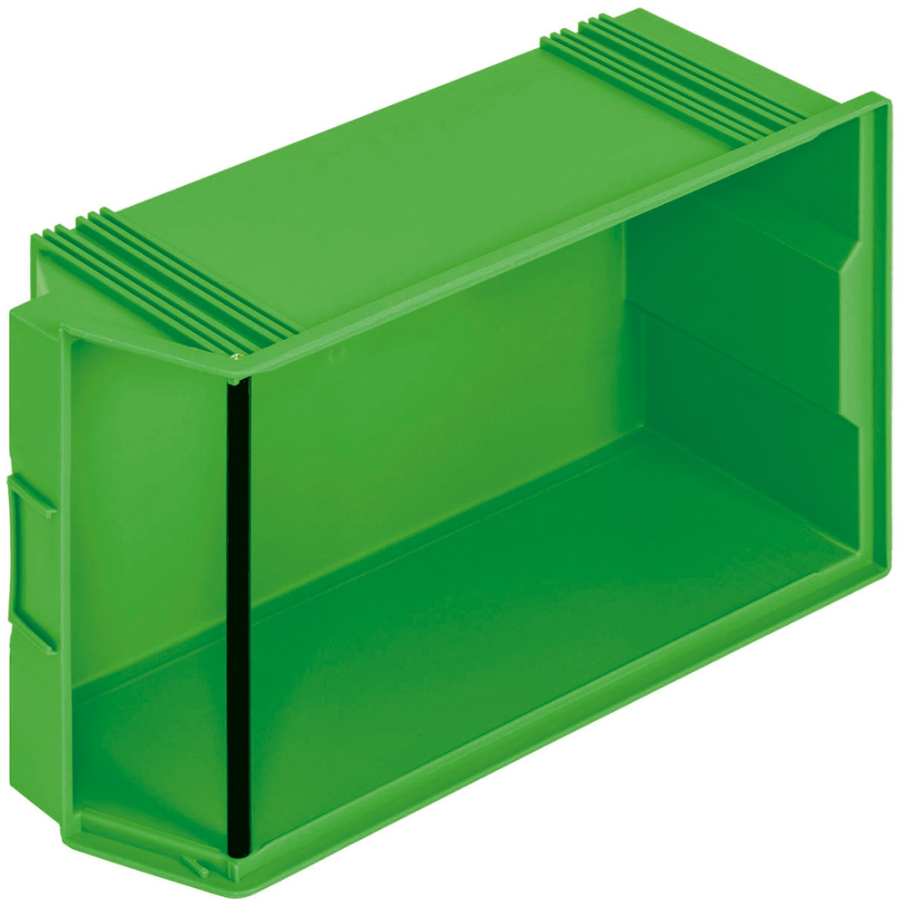 Sichtbox CLASSIC FB 2, LxBxH 510/450x300x200 mm, Gewicht 1400 g, 27 Liter, grün